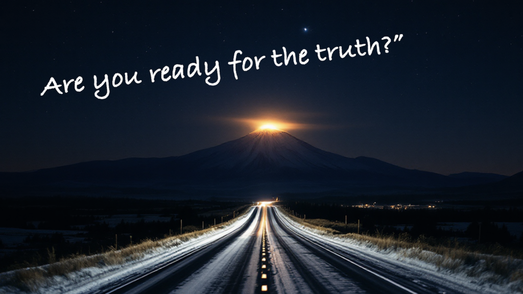 We Have to Know "Are you ready for the truth?
