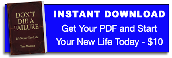 Don't Die A Failure Instant Download Banner