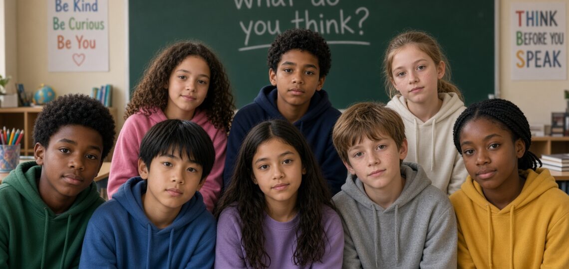 A group of youngsters waiting for the word. Drug Free Living Video Library